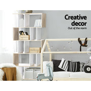 Artiss Bookshelf 5 Tiers - RITA White and Oak FURNI-GEN2SHELF-AB