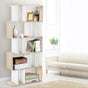 Artiss Bookshelf 5 Tiers - RITA White and Oak FURNI-GEN2SHELF-AB