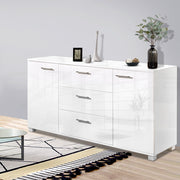 Artiss Buffet Sideboard High Gloss - White FURNI-GLOSS-BF-WH-AB