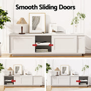 Artiss TV Unit Entertainment Unit Storage Cabinet 160cm White FURNI-L-3C-TV160-WH-AB