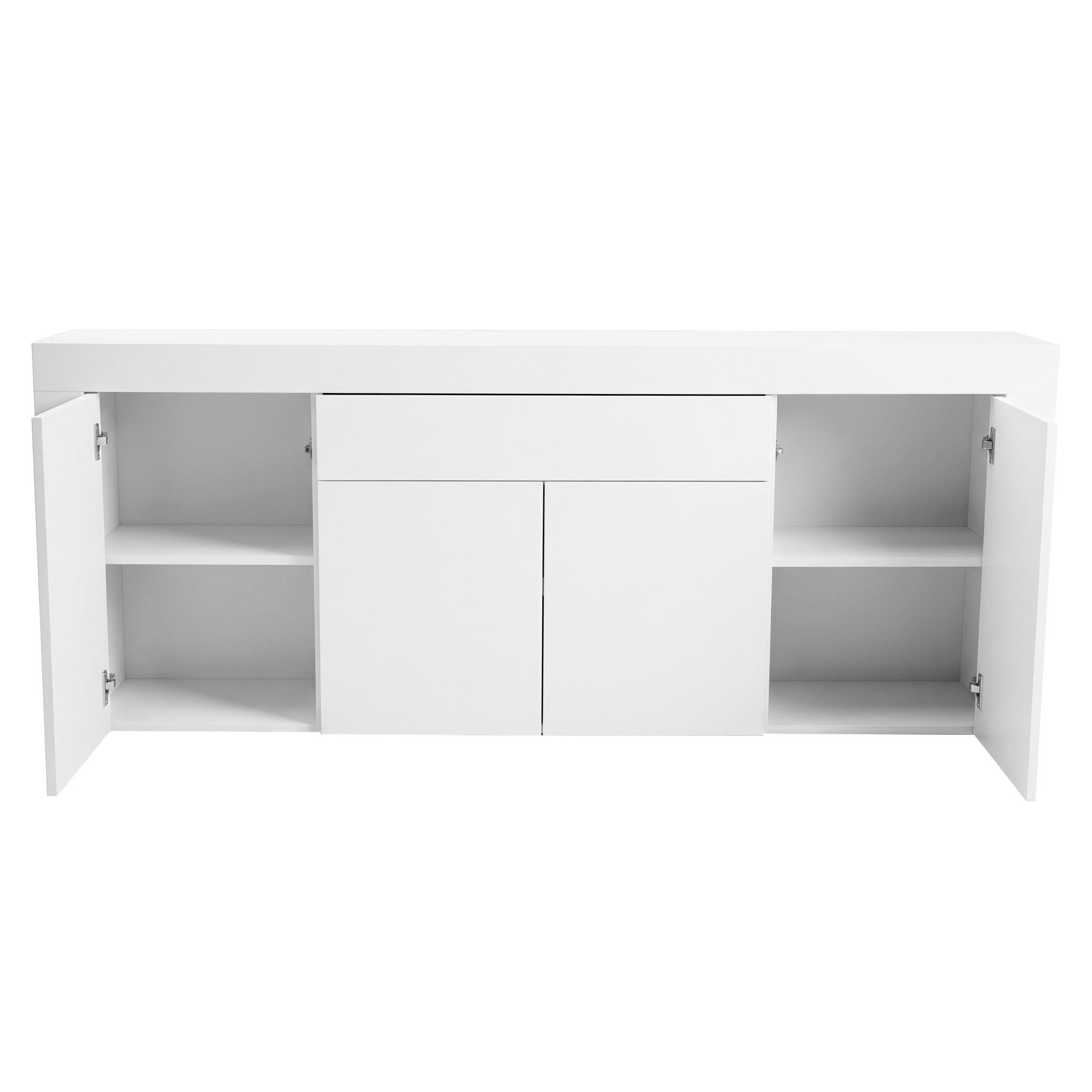 Artiss Buffet Sideboard Cabinet 180cm Cupboard Pantry Storage Drawer White DANA FURNI-L-BF02-WH-ABC