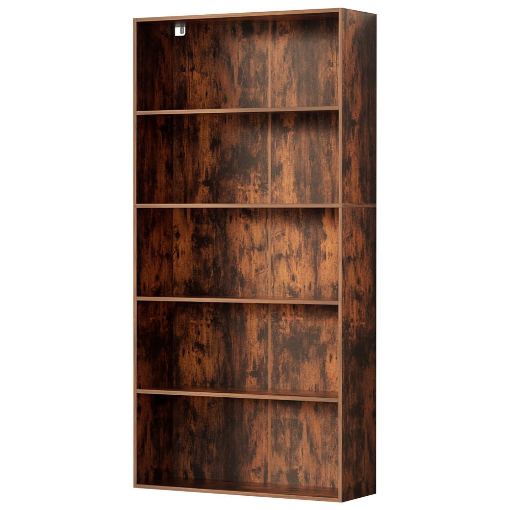 Artiss Bookshelf 5 Tiers Walnut FURNI-L-BSHELF-01-WAL-AB