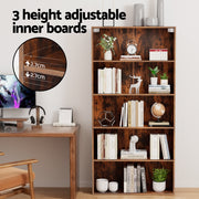 Artiss Bookshelf 5 Tiers Walnut FURNI-L-BSHELF-01-WAL-AB