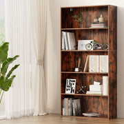 Artiss Bookshelf 5 Tiers Walnut FURNI-L-BSHELF-01-WAL-AB