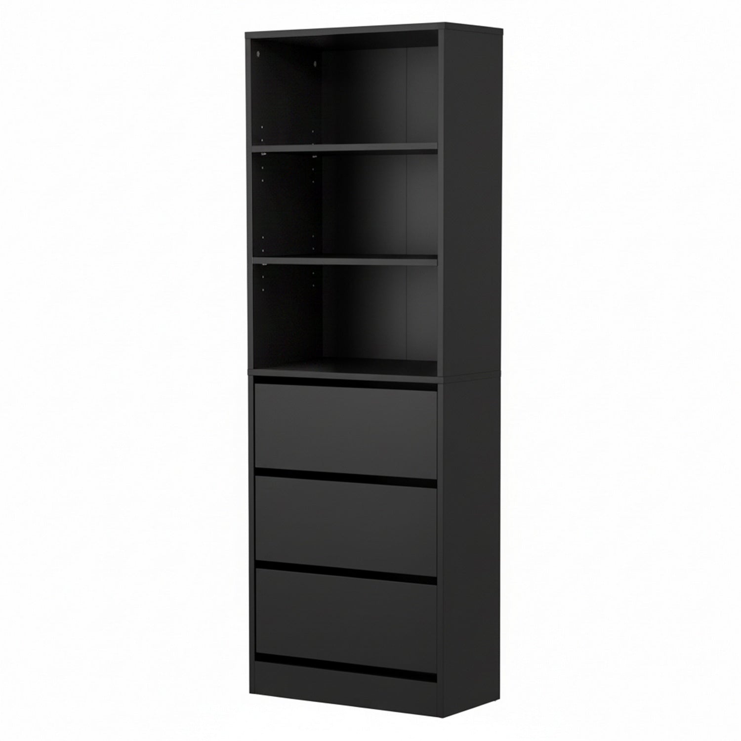 Artiss 3 Chest of Drawers Tallboy Cabinet Black FURNI-L-CDR-3D3S-BK-AB