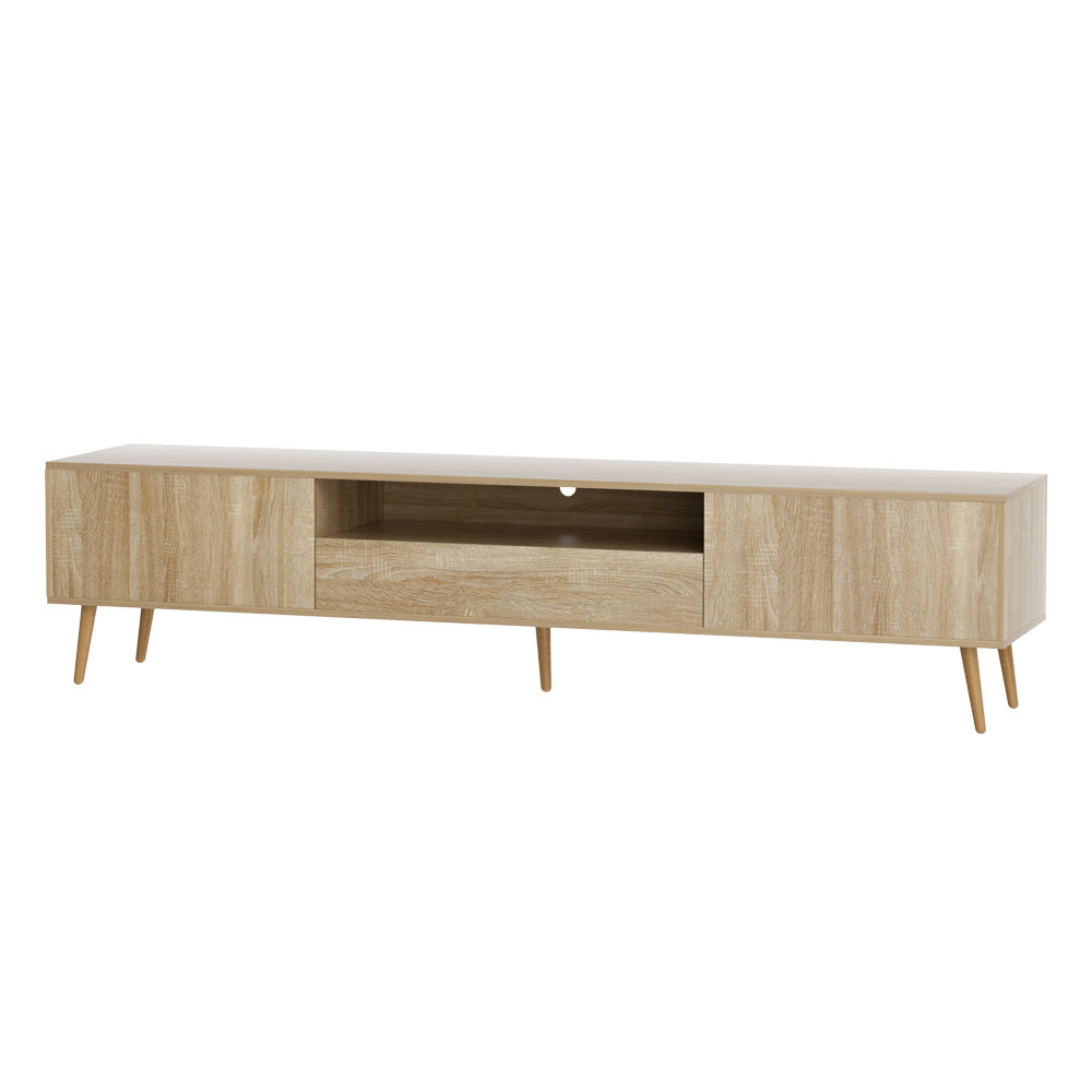 Artiss Entertainment Unit Alex TV Cabinet Storage Drawers 200CM FURNI-L-CT01-TV200-WD-AB