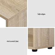 Artiss Computer Desk Bookshelf Oak 130CM FURNI-L-DESK01-WD-AB