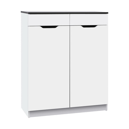 Artiss Shoe Rack Cabinet 30 Pairs White Eve FURNI-L-GS-SHOE01-WHBK-AB