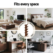 Artiss Tree Bookshelf 9 Tiers Walnut FURNI-L-SHELF-9TB-WAL