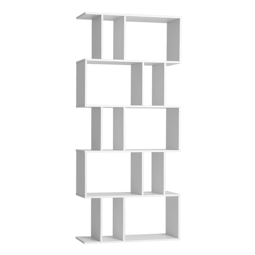 Artiss Bookshelf 5 Tiers - RITA White FURNI-L-SHELF01-WH-AB