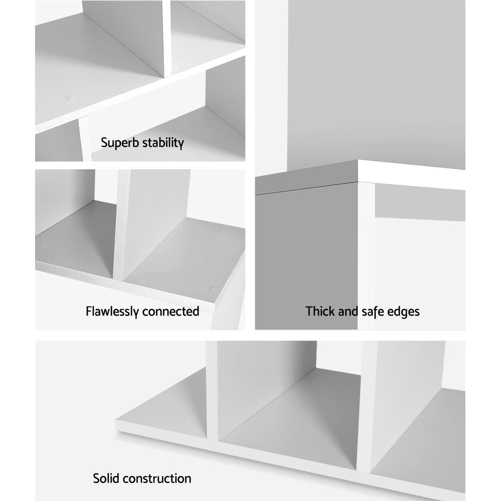 Artiss Bookshelf 5 Tiers - RITA White FURNI-L-SHELF01-WH-AB