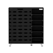 Artiss Shoe Rack Cabinet 6 Tier Storage Shelf Black FURNI-L-SHOE-2D-BK-AB
