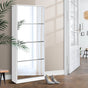 Artiss Shoe Rack Cabinet Mirror 60 Pairs White Rira FURNI-L-SHOE-MIR4D-WH-AB