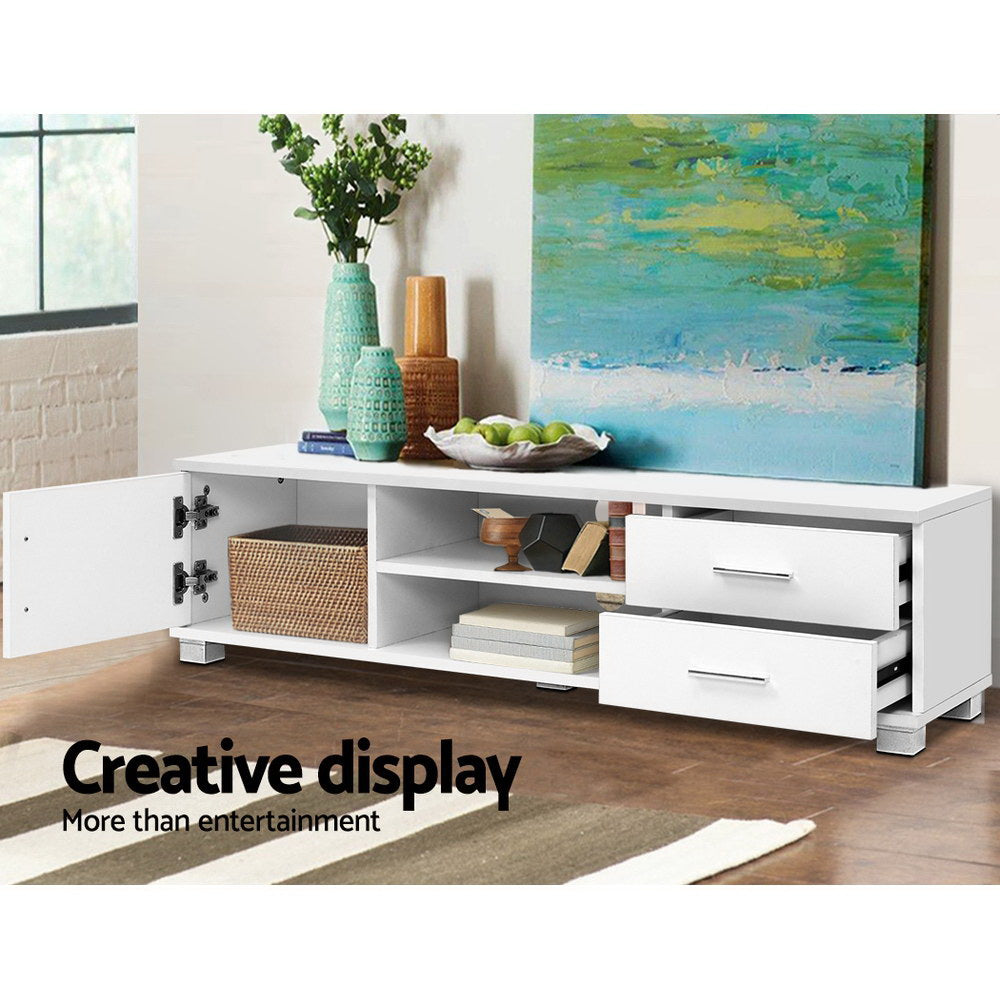 Artiss Entertainment Unit TV Cabinet 120cm White Dylan FURNI-L-TV120A-WH