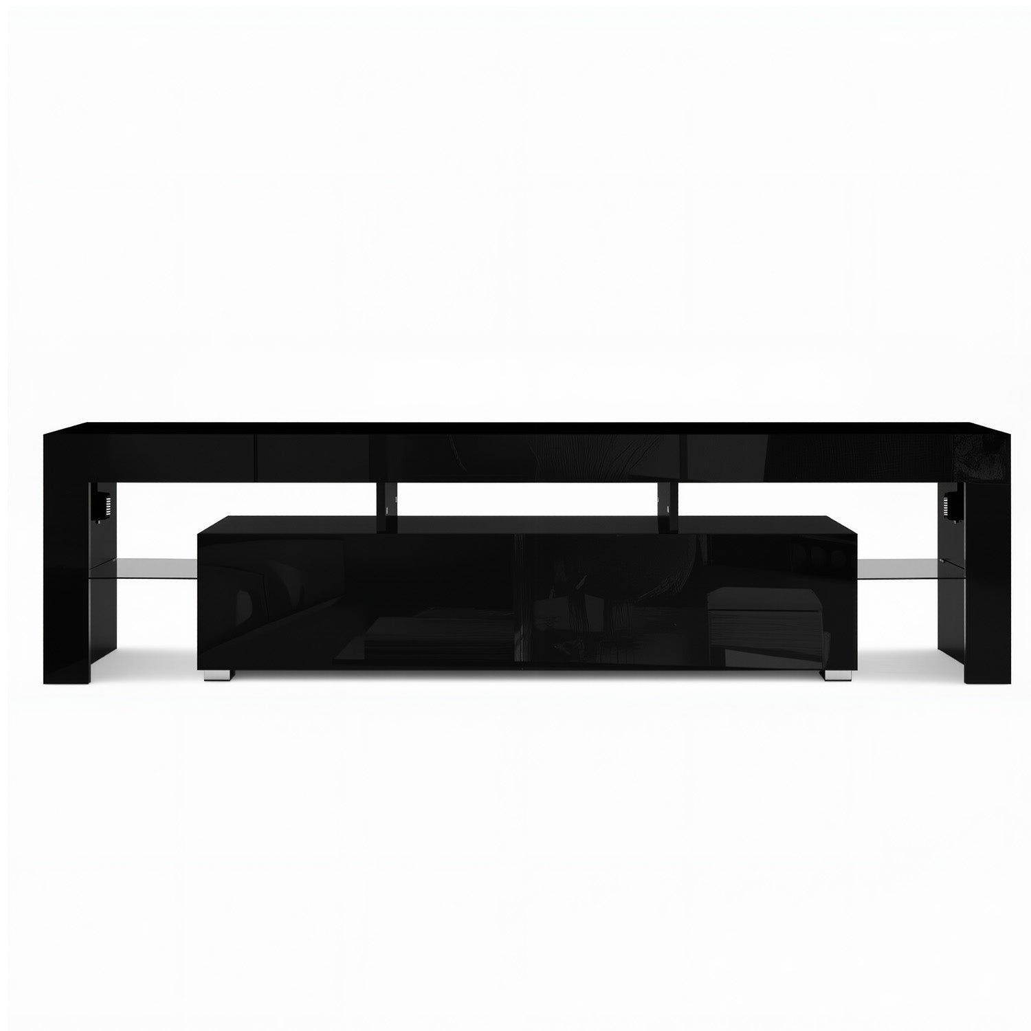 Artiss Entertainment Unit TV Cabinet LED 189cm Black Elo FURNI-L-TV189-BK-AB