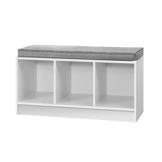 Artiss Shoe Rack Cabinet Bench White Zia FURNI-N-BEN01-WH