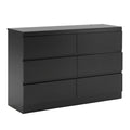 Artiss 6 Chest of Drawers Lowboy Black