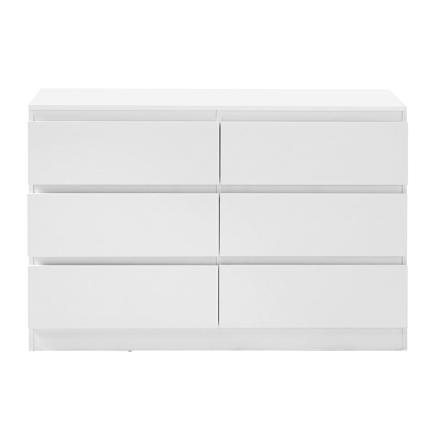 Artiss 6 Chest of Drawers Lowboy White FURNI-N-CDR-02-WH-AB