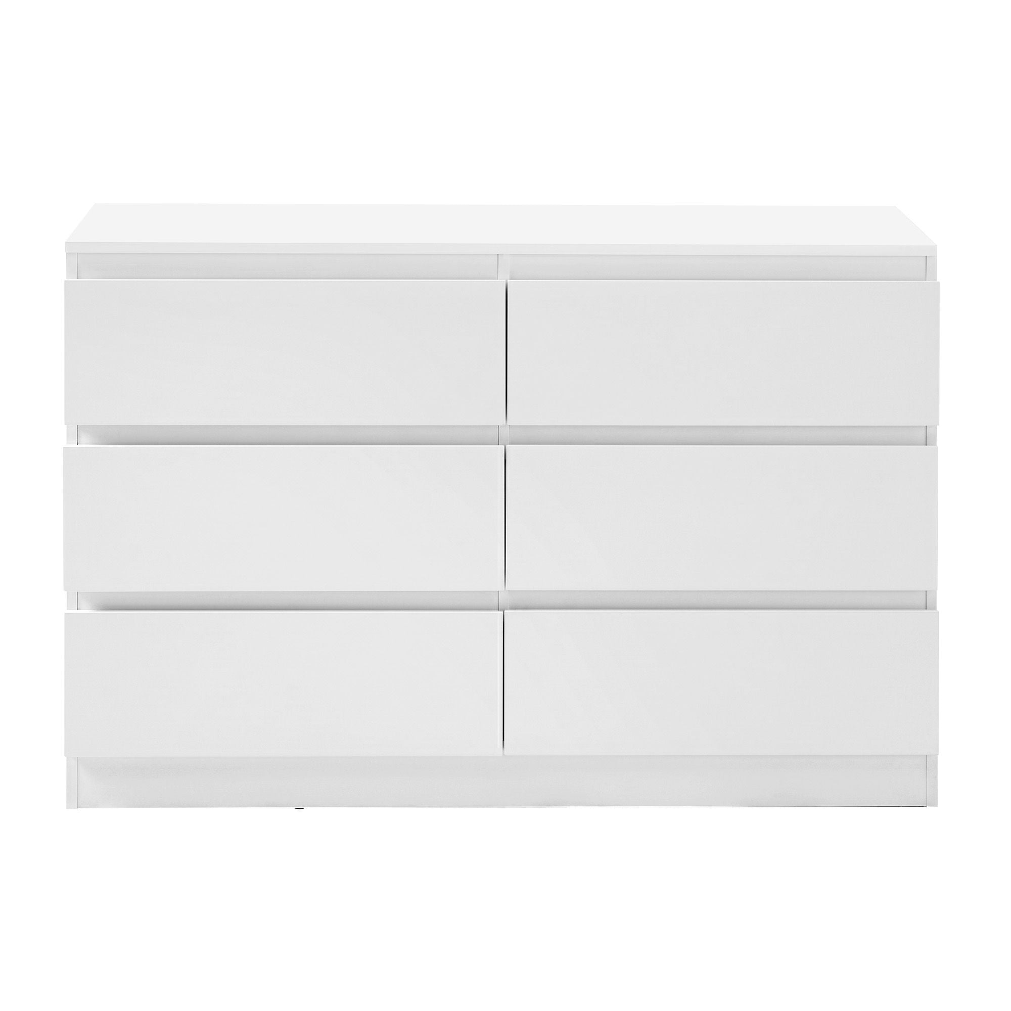 Artiss 6 Chest of Drawers Lowboy White