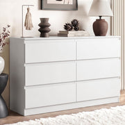 Artiss 6 Chest of Drawers Lowboy White