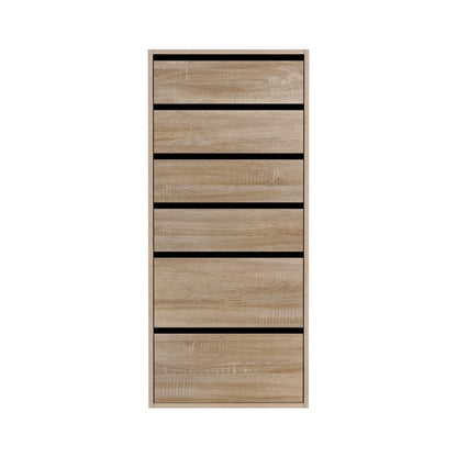 Artiss 6 Chest of Drawers Dresser Tallboy Pine FURNI-N-CDR-6D-WD-AB
