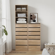 Artiss 6 Chest of Drawers Dresser Tallboy Pine FURNI-N-CDR-6D-WD-AB