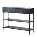 Artiss Console Table 3-Tier Black FURNI-N-CST-01-BK
