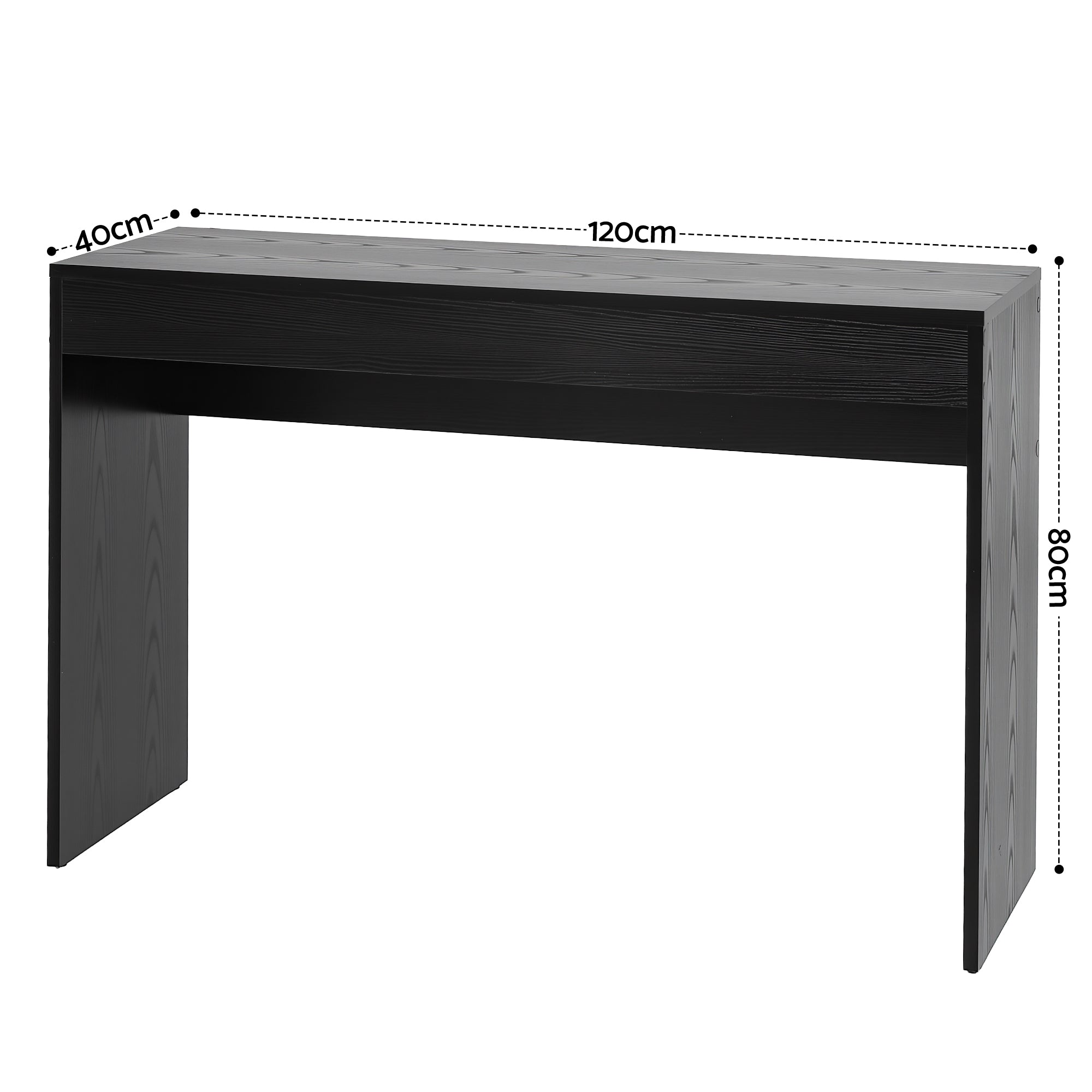 Artiss Console Table Hallway Sofa Entryway Entrance 120CM Black FURNI-N-CST-02-BK