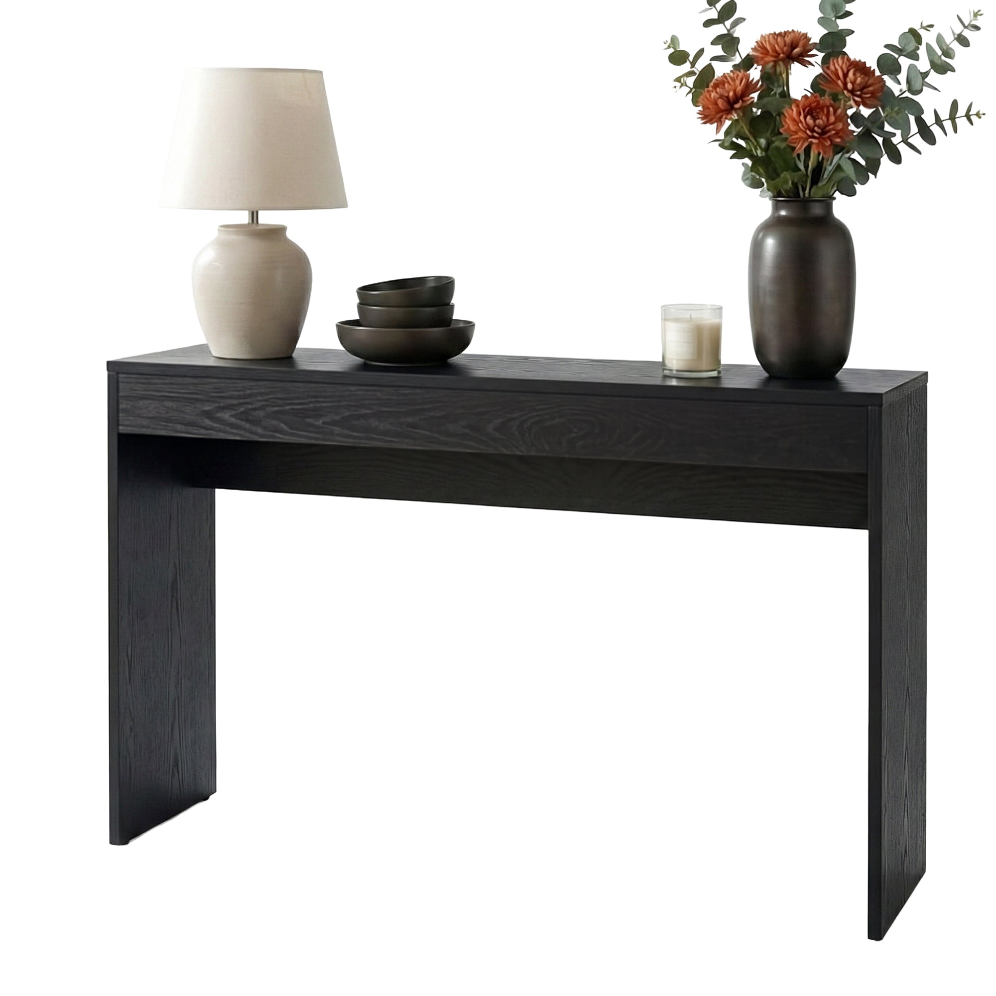 Artiss Console Table Hallway Sofa Entryway Entrance 120CM Black FURNI-N-CST-02-BK