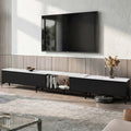 Artiss TV Cabinet Entertainment Unit Stand Extendable Black FURNI-N-EXT-TV240-BK-AB