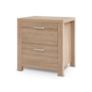 Artiss Bedside Table 2 Drawers - MAXI Pine FURNI-N-MAXI-BS01-WD