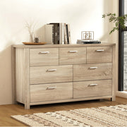 Artiss 7 Chest of Drawers - MAXI Pine FURNI-N-MAXI-CDR03-WD-AB