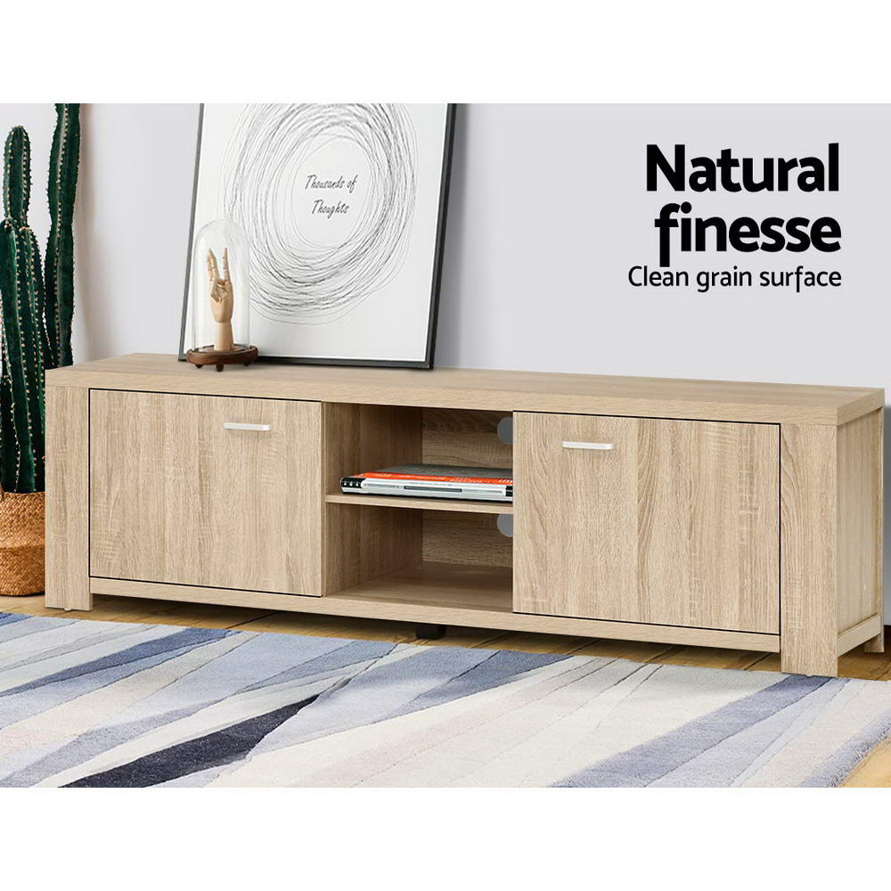 Artiss TV Cabinet Entertainment Unit 160cm Pine Maxi FURNI-N-MAXI-TV160-WD-AB