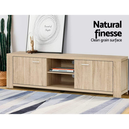 Artiss TV Cabinet Entertainment Unit 160cm Pine Maxi FURNI-N-MAXI-TV160-WD-AB