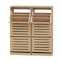 Artiss 2x Shoe Cabinet Storage Organiser 3 Flip Drawer Pine FURNI-N-SHOE-3D-WDX2