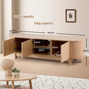 Artiss TV Unit Entertainment Unit Storage Cabinet 160cm Pine FURNI-N-TV160-WD