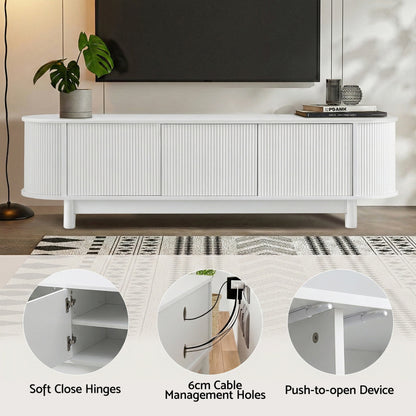Artiss TV Unit Entertainment Unit Storage Cabinet 160cm White FURNI-N-TV160-WH
