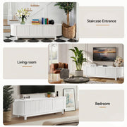 Artiss TV Unit Entertainment Unit Storage Cabinet 160cm White FURNI-N-TV160-WH