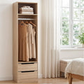 Artiss Wardrobe Clothes Closet Storage Organizer Pine FURNI-N-WR01-2D-WD-AB