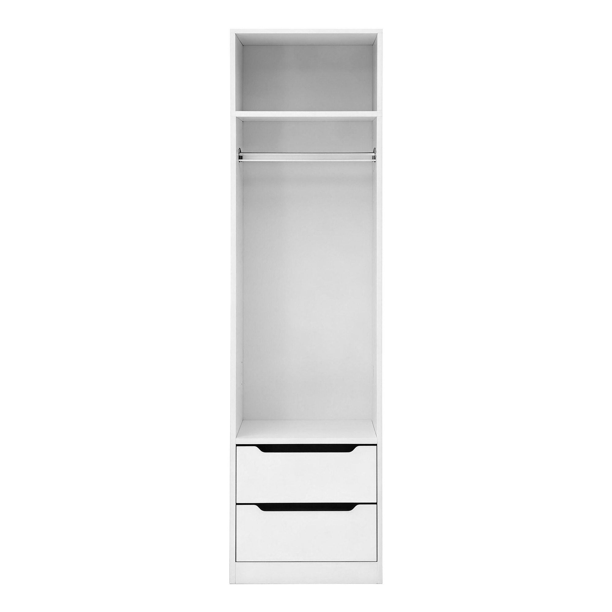 Artiss Wardrobe Clothes Closet Storage Organizer White FURNI-N-WR01-2D-WH-AB
