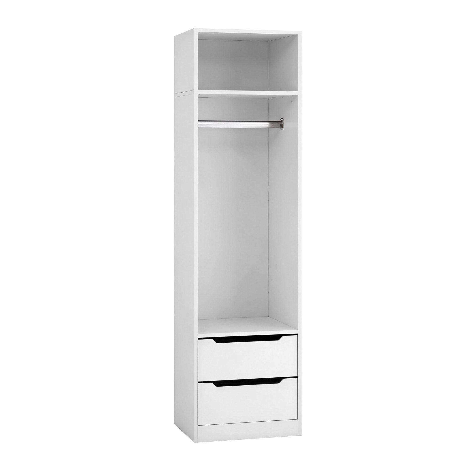Artiss Wardrobe Clothes Closet Storage Organizer White FURNI-N-WR01-2D-WH-AB