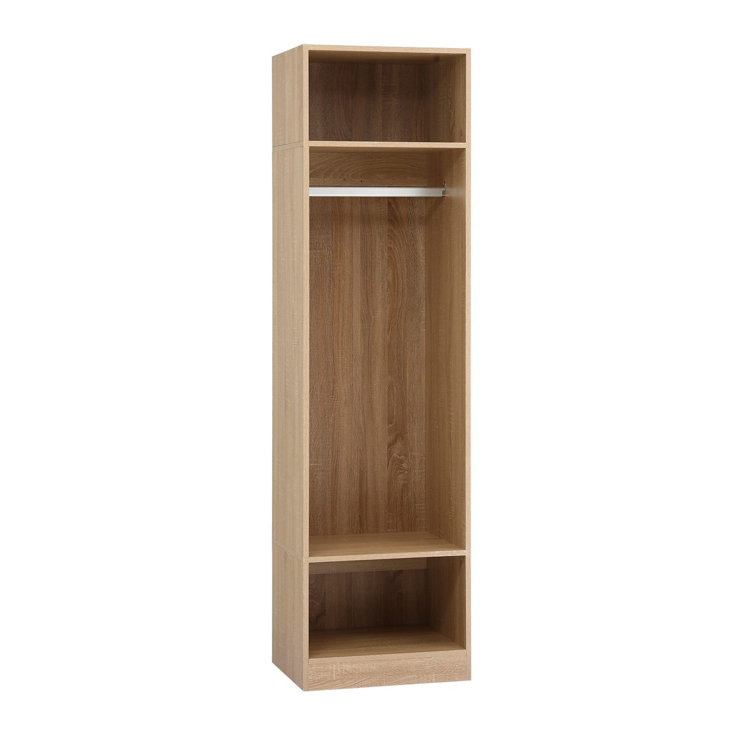 Artiss Wardrobe Clothes Closet Storage Organizer Shelf Pine FURNI-N-WR02-WD-AB