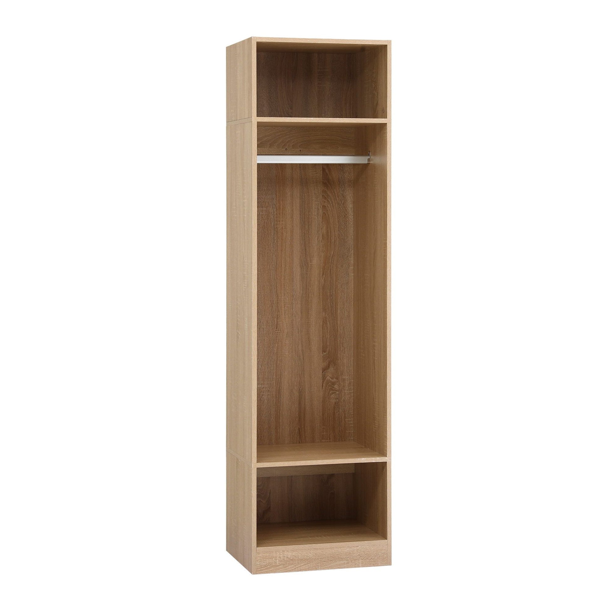 Artiss Wardrobe Clothes Closet Storage Organizer Shelf Pine FURNI-N-WR02-WD-AB