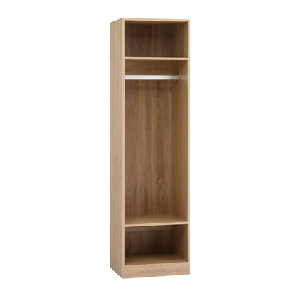 Artiss Wardrobe Clothes Closet Storage Organizer Shelf Pine FURNI-N-WR02-WD-AB