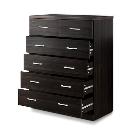 Artiss 6 Chest of Drawers - ANDES Walnut FURNI-NEW-DT-AB