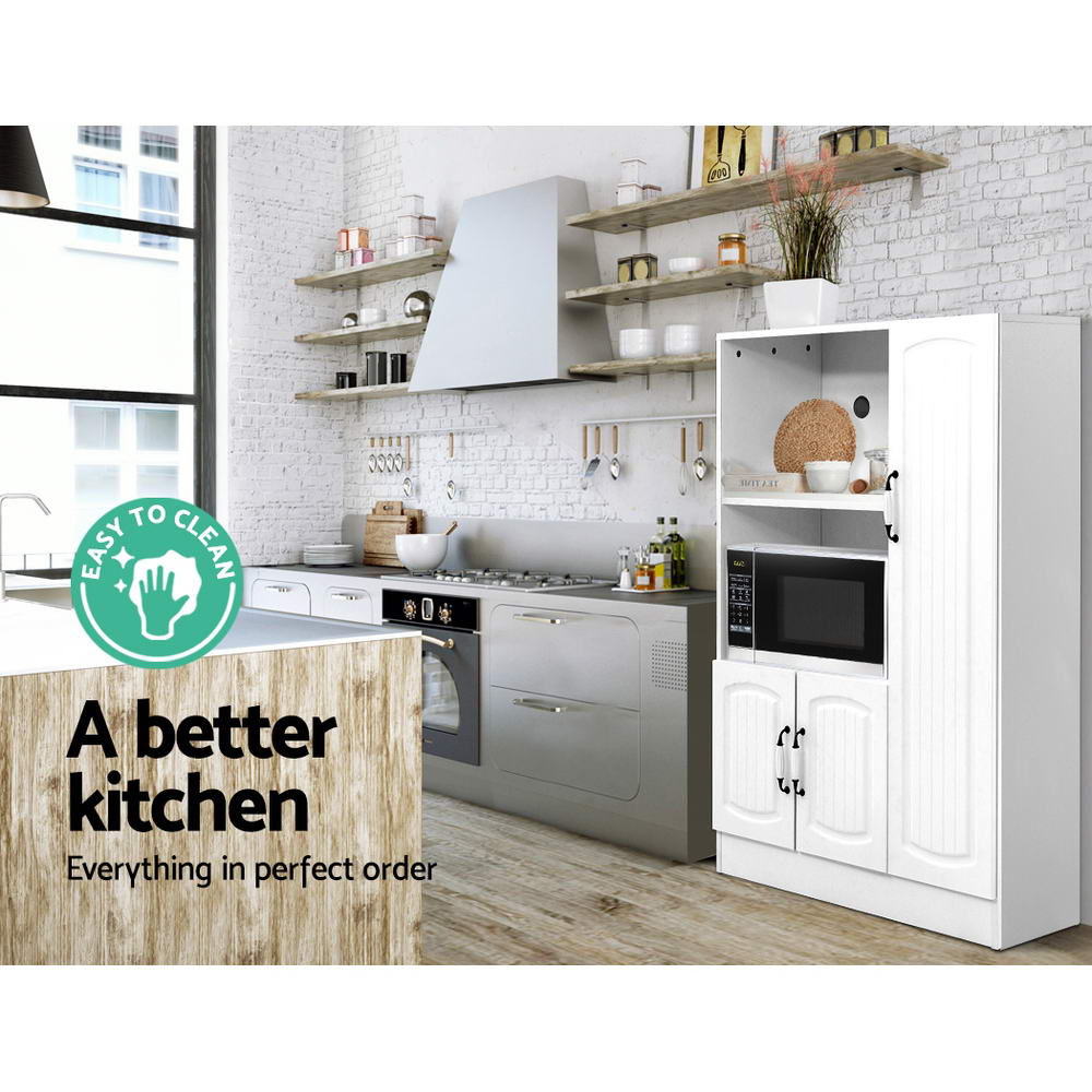 Artiss Buffet Sideboard - ARIA White FURNI-O-CAB-01-WH-AB