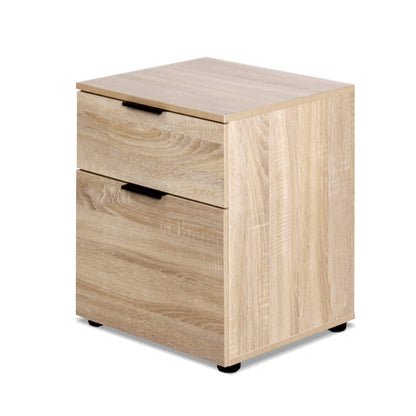 Artiss Filing Cabinet 2 Drawer Office Storage Organiser FURNI-O-CAB-2D-WD
