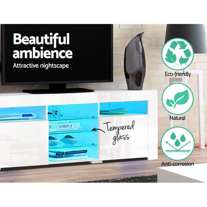 Artiss Entertainment Unit TV Cabinet LED 180cm White Bobi FURNI-O-LED-TV180-WH-AB