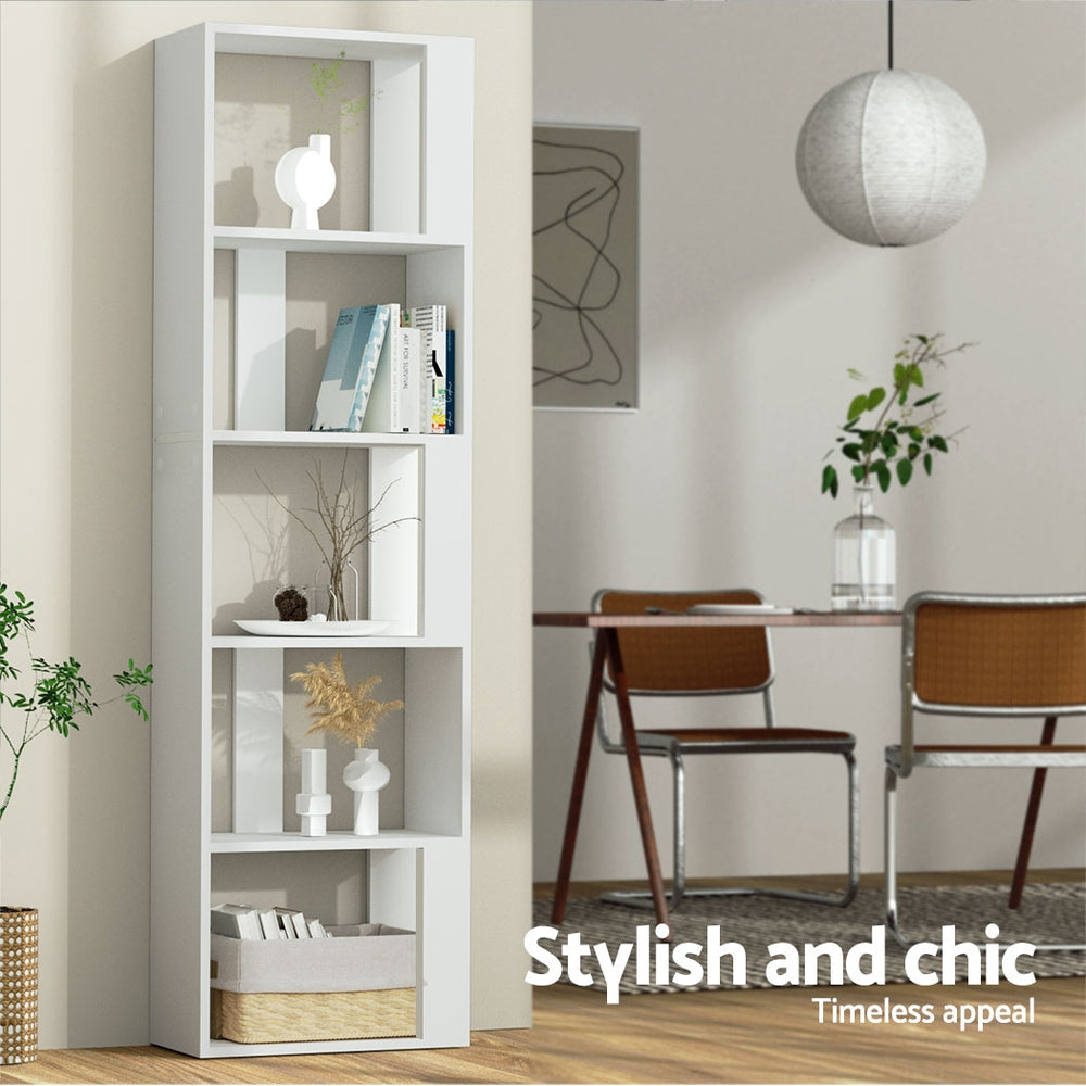 Artiss Bookshelf 5 Tiers - LINA White FURNI-O-SHELF-01-WH