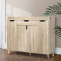 Artiss Shoe Rack Cabinet 26 Pairs Adjustable Pine Cissy FURNI-O-SHOE-120-WD-AB